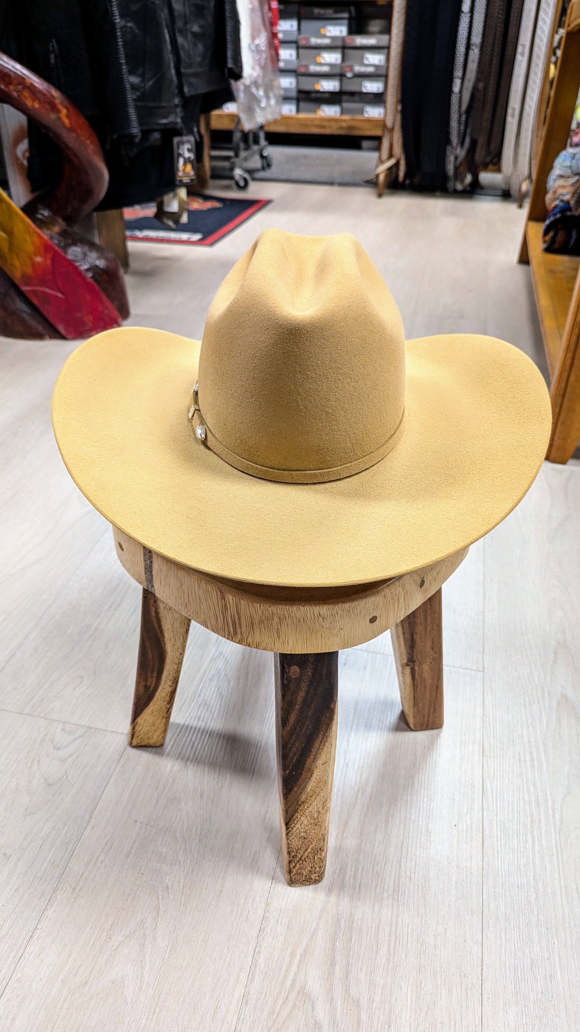 RESISTOL Western HAT ビンテージ ウェスタン ハット ピン付 Resistol Midnight 6X Fur Felt Hat Butterscotch | Las Palmas