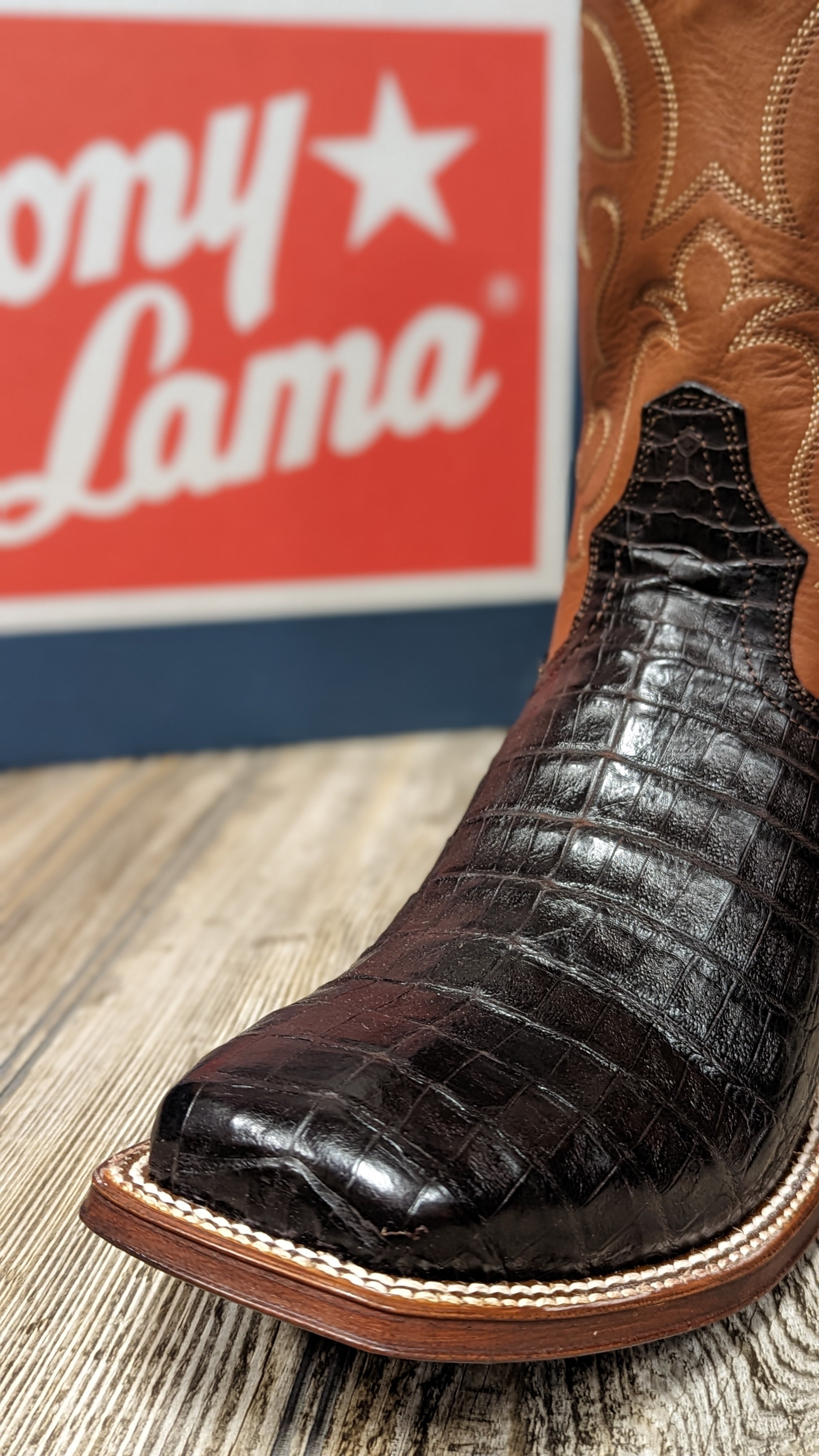 Tony lama men's caiman belly exotic boots cheap