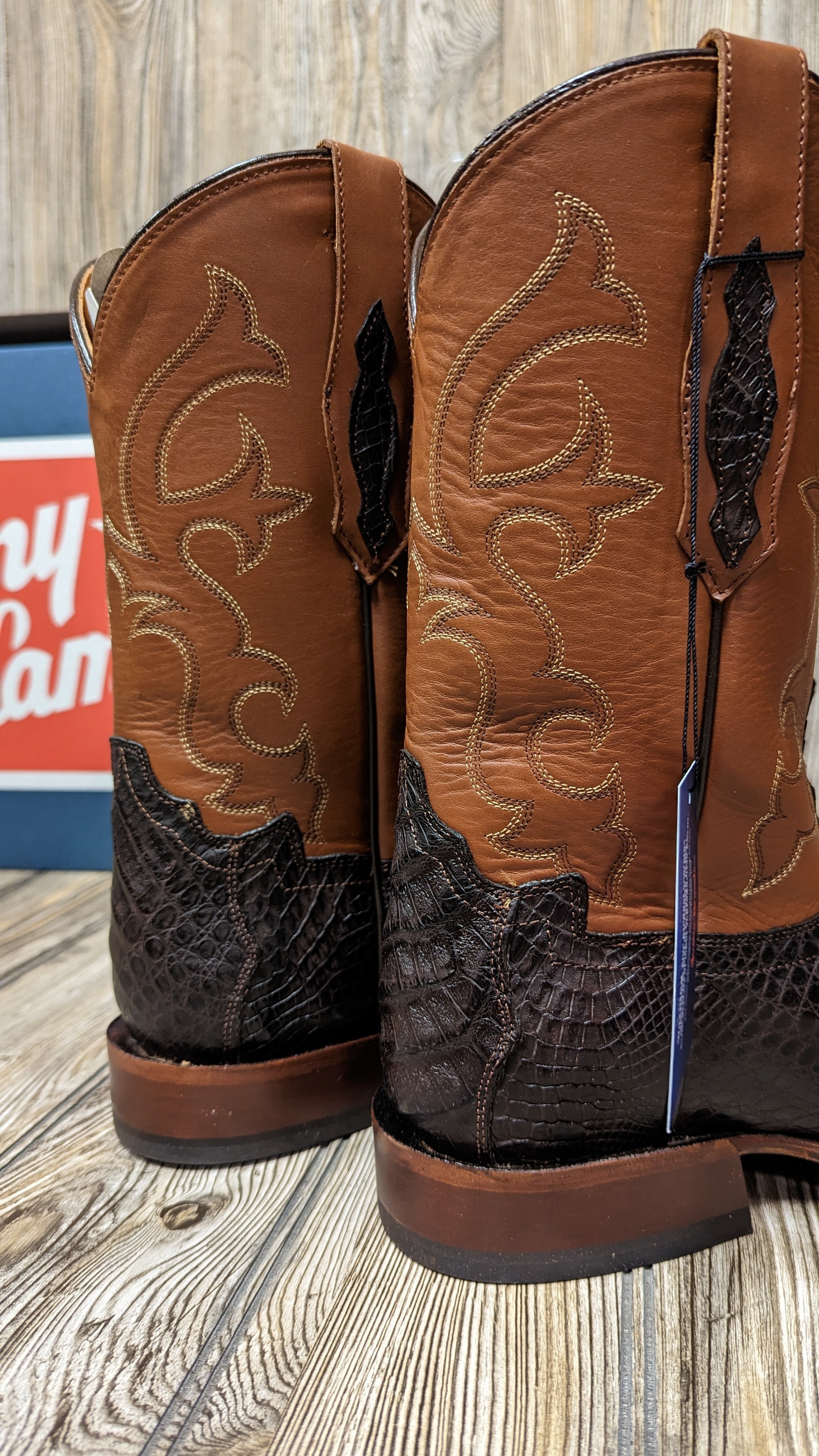 Tony lama deals caiman tail boots