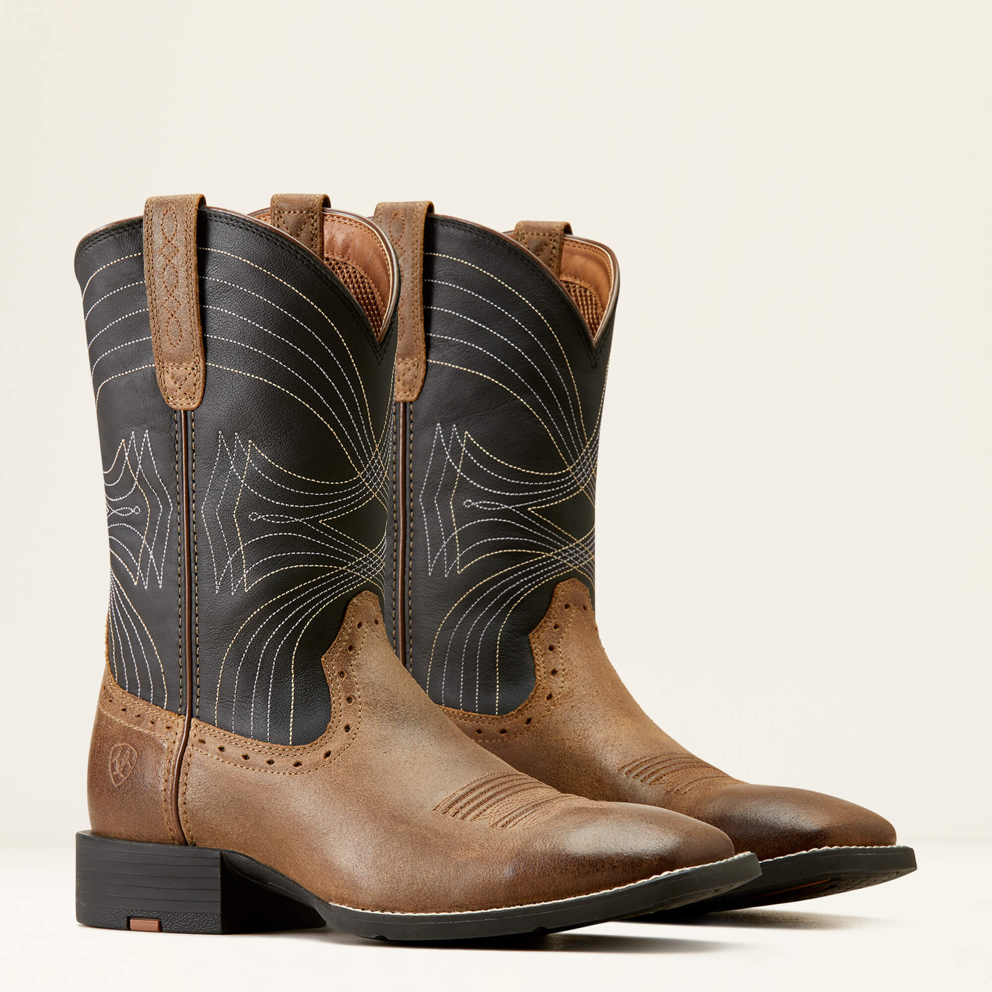 Ariat black and brown boots 2025